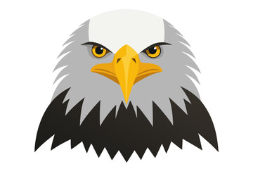 eagle head isolated on white
