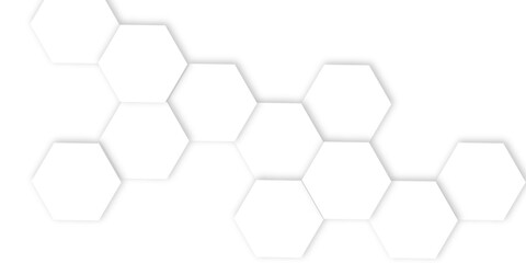 Abstract Geometric Technology 3D White Light Structure Featuring a Polygonal Honeycomb Pattern with Luxury Design Elements for a Modern and High-Tech Vector Background