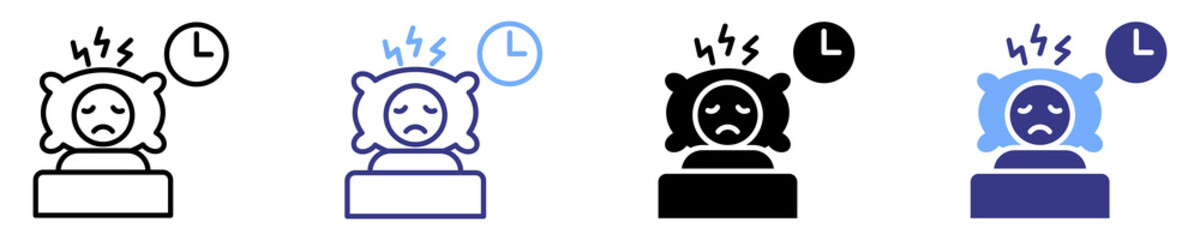 insomnia icon set multiple style