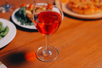 Friends enjoying a Halloween party at a bar making a toast