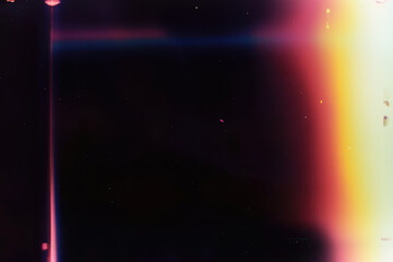 Naklejka premium Abstract colorful scanner texture with glitch, gradient light leaks, noise and retro distortion effect