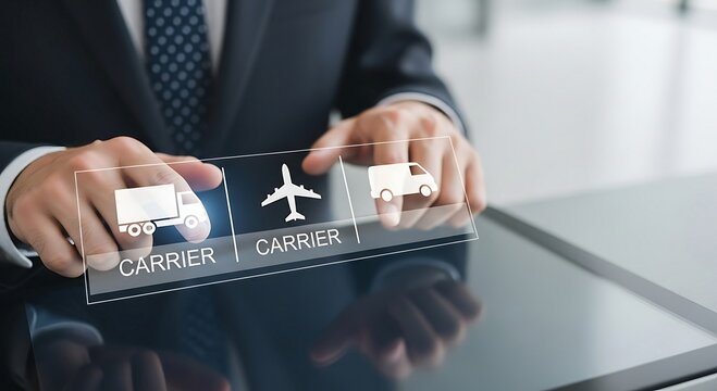 Digital Supply Chain Management: Selecting Transportation Carrier on Touchscreen