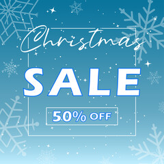 Christmas sale text banner design. Christmas background for shopping promo discount price. 
