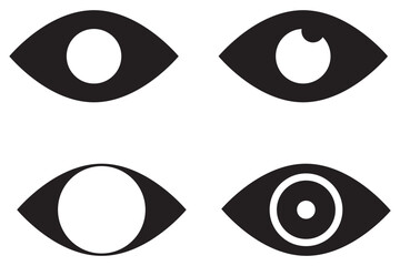 vector eye icon for visible and invisible passwords