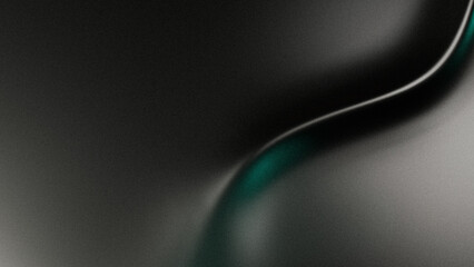 Abstract metallic wave texture in monochrome black and white gradient. Smooth reflective surface with flowing curves and soft light highlights, ideal for backgrounds, wallpapers, or design overlays.