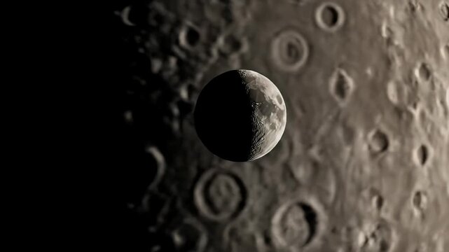 Distant Moon Orbits A Giant Planet With Ring System.