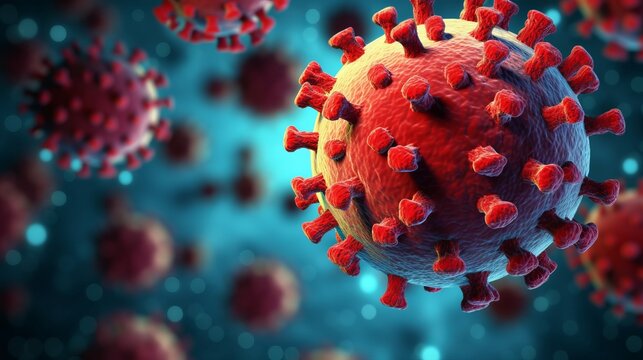 Coronavirus Covid-19 background - 3d rendering