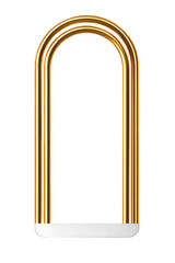 Gold Archway Frame With White Base