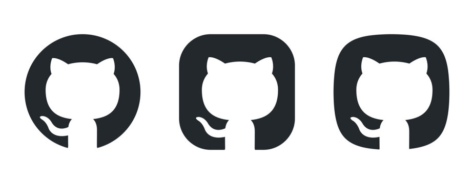 github developer platform icon logo dark color