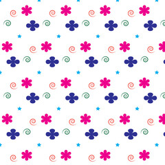 seamless pattern with flowers