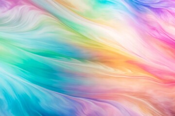 Vibrant abstract painting with flowing watercolor washes and delicate gradients