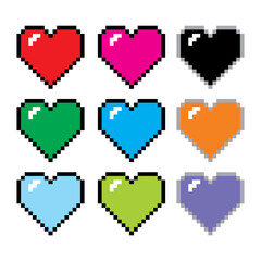 love vector pixel design illustration