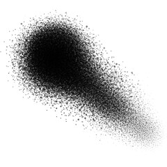 Black Noise Gradient Shape, Isolated PNG, Distressed Textured Grunge Background