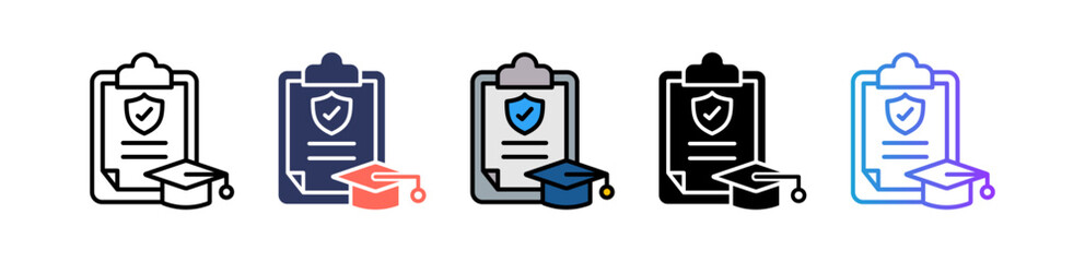 Education Policy multiple icon