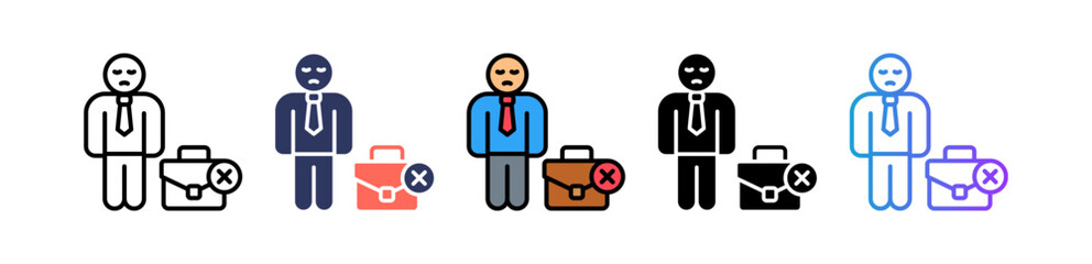 Unemployment Insurance multiple icon