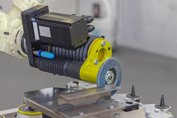 Automated Robotic Arm Angular Grinder Metal Fabrication Production Process