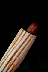 Classic Hot Dog  on dark background