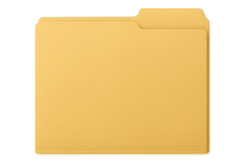 Manila file folder organizing business documents on transparent background