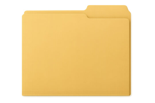 Manila file folder organizing business documents on transparent background