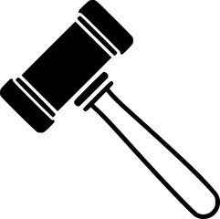Gavel icon design illustration. icon concept in flat
