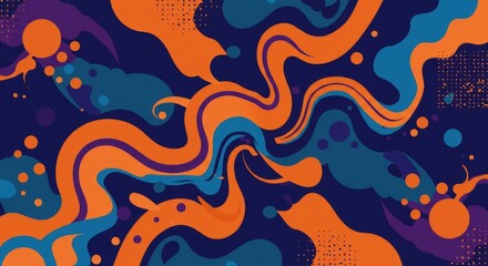 flat vector illustration of a psychedelic design
