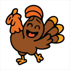 Grateful Hearts Thanksgiving Typography with Pumpkins Illustration