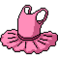 pixel art of kid girl ballet dress