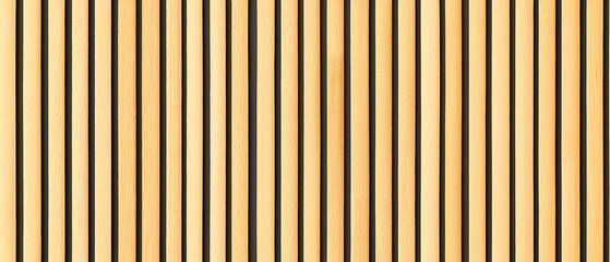 Obraz premium Wooden Slats: A pattern of clean vertical wood slat, perfect for interior design, architecture, or background textures.