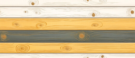 Wooden Planks Texture: A close-up of artful wooden planks, painted in various colors. This seamless backdrop can be used for creative and innovative design projects. 