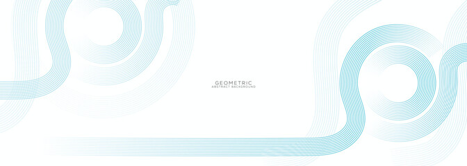 Abstract minimalist white background with circular element pattern