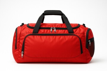 Green canvas sports bag lifestyle photo