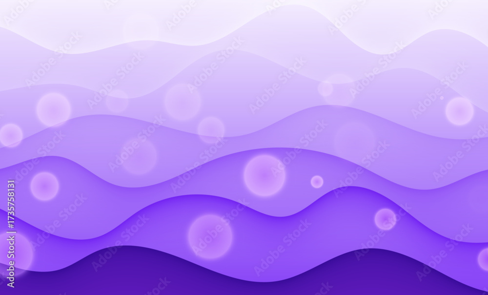Wall mural abstract purple wave background with flowing lines and smooth design