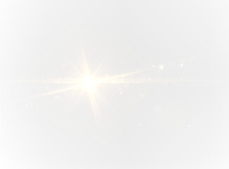 Abstract light rays PNG and lens flare explosion background