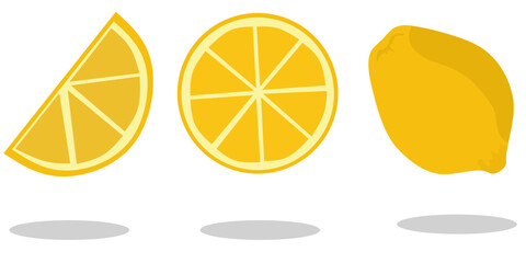 lemon and orange icon symbol 