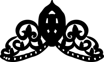 Black silhouette Tiara