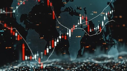 Global Financial Market Trends and Economic Data Visualization. - Powered by Adobe