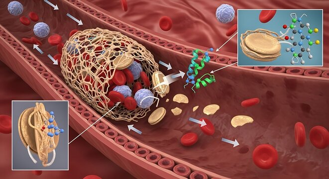 Blood Clot Formation and Dissolution in a Vein.