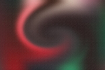 Abstract textured background with a curved red streak and green accents