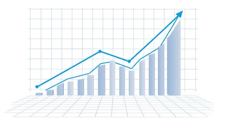 Minimalistic graph with grid background.