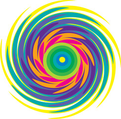 Abstract Multi-Colored Swirl Vortex | Eye-Catching Background for Modern Art, Design Projects, Branding and Creative Marketing