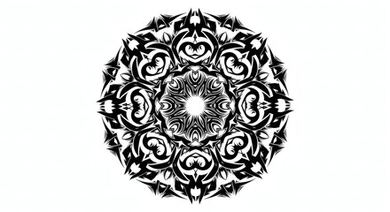 Tribal Mandala Vector Tattoo Design