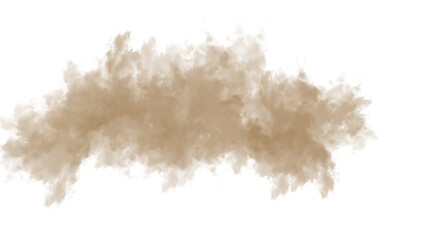 Tan Abstract Shape with Jagged Edges border broken isolated on a transparent background