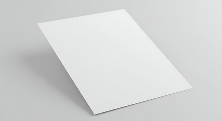 Blank white table tent card mockup, standing upright on a light gray background with soft studio lighting