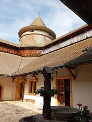 Interior of the Morges Castle Museum in Switzerland