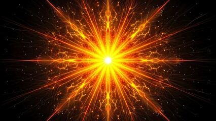 Abstract bright explosion energy burst glowing star light effect background
