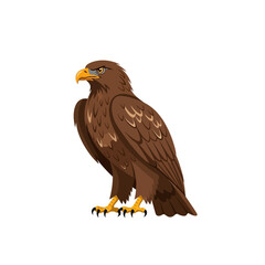 Eagle. Flat illustration of bird. Vector illustration for prints, clothing, packaging, stickers.