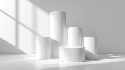 Luxury product mockup
High-end cosmetic display
Elegant perfume bottle mockup
Minimalist product photography
Aesthetic podium display
White on white product staging
Sunlit product podium
Shadow