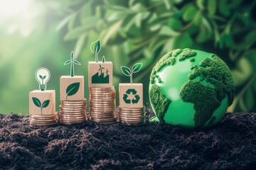 Sustainable development and financial growth through investment in renewable energy and eco-friendly technology