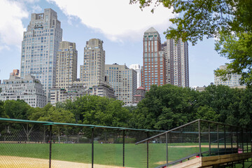 Central park, New York skyline