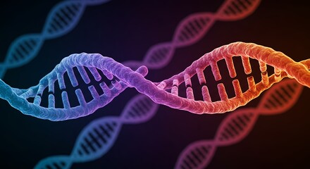 Dna strand illustration abstract helix structure science genetic concept design